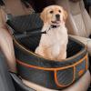 imageBALEINE Dog Car Seat for Small and Medium Dogs Detachable Washable Pet Car Seat with Waterproof Bottom and 4 Storage Pockets for Dogs Under 35 lbs BlackBlack