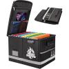 BALEINE Fireproof Document Box with Lock, Portable Fireproof Document Bag Waterproof Fire Proof File Boxes for Documents, File Organizer Box for Important Paperwork (Black, 16”x12.5”x11.5”)