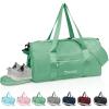 BALEINE Gym Bag for Women and Men, Duffel Bag for Sports, Gyms and Weekend Getaway, Waterproof Dufflebag with Shoe and Wet Clothes Compartments, Lightweight Carryon Gymbag (Green)(Green)