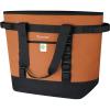 BALEINE Large 45-Can Cooler Bags Insulated, PEVA Soft Cooler Tote Bag, Insulated Grocery Bags with Zippered Top (10.5 Gallon,Pink)(Orange)