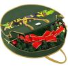 BALEINE Premium Wreath Storage Container, Oxford Christmas Wreath Storage Bags with Durable Tarp Material and Reinforced Handle for Holiday Xmas (Red, 24″)(Green)