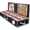 BALEINE SOFT Christmas Wrapping Paper Storage Bag, 40″ Durable PE Gift Wrap Storage Bag with Flexible Partitions and Pockets for Ribbon, Accessories (Red)(Black)