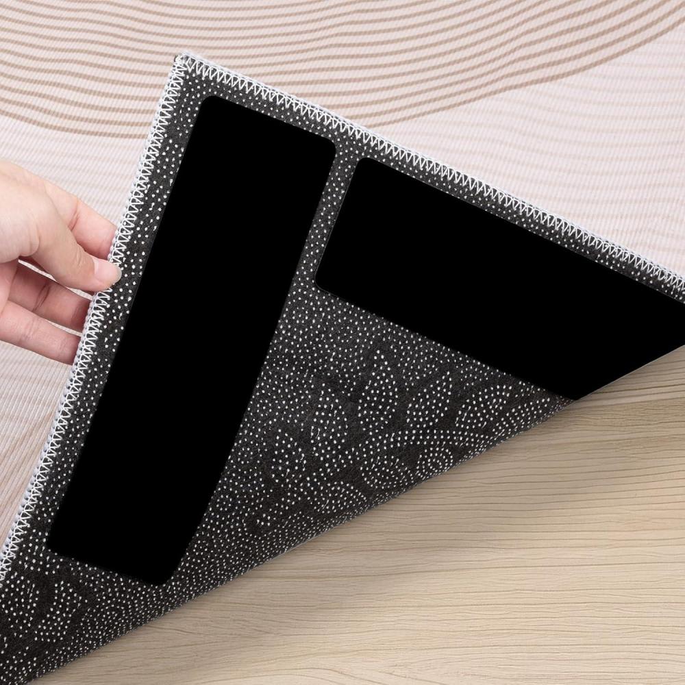 imageBALEINE 16PCS Rug Tape Double Sided Non Slip Rug Gripper for Hardwood Floors Reusable Gripper Prevent Sliding Washable Carpet Tape for Area Rugs Rectangular8