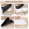 BALEINE 16PCS Rug Tape, Double Sided Non Slip Rug Gripper for Hardwood Floors, Reusable Gripper Prevent Sliding, Washable Carpet Tape for Area Rugs (Rectangular)(16)