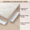 BALEINE 16PCS Rug Tape, Double Sided Non Slip Rug Gripper for Hardwood Floors, Reusable Gripper Prevent Sliding, Washable Carpet Tape for Area Rugs (Rectangular)(8)
