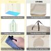 BALEINE 4 PK Grocery Bags Reusable Shopping Bags with Reinforced Bottom, Heavy Duty Foldable Tote Bags (Grey)(Beige)