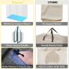 BALEINE 4 PK Grocery Bags Reusable Shopping Bags with Reinforced Bottom, Heavy Duty Foldable Tote Bags (Grey)(Grey)