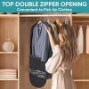 BALEINE 42″ Garment Bag with Visual Window, Double Zip Top Opening, 5″ Side Widened Travel Bag for Dresses, Suit, Coats Travel Essential (2 Pack)(48″ 4PK)