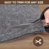 BALEINE 8×10 Ft Non Slip Rug Pad Gripper, 1/4″ Thick Felt and Rubber Gripper Backing, Shock Absorbing Carpet Pad, Safe for All Floors (8×10 Ft)