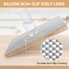 BALEINE Cabinet Liner, Drawer and Shelf Liner for Kitchen Cabinets Non-Adhesive, Non-Slip Protect Desks, Cupboard, Drawers, Shelves, Tableware (12 in x 10 Ft, Beige)(Gray)