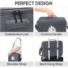 BALEINE Fireproof Document Box with Lock, Portable Fireproof Document Bag Waterproof Fire Proof File Boxes for Documents, File Organizer Box for Important Paperwork (Black, 15”x11”x4”)(Gray)