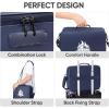 BALEINE Fireproof Document Box with Lock, Portable Fireproof Document Bag Waterproof Fire Proof File Boxes for Documents, File Organizer Box for Important Paperwork (Black, 15”x11”x4”)(Blue)