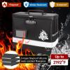 BALEINE Fireproof Document Box with Lock, Portable Fireproof Document Bag Waterproof Fire Proof File Boxes for Documents, File Organizer Box for Important Paperwork (Black, 12.5”x10.5”x6”)(Black)