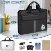 BALEINE Fireproof Document Organizer with Handle, 12 Pockets PVC Accordion File Organizer with Labels, Waterproof Fireproof Document Bag for A4/Letter Files in Travel, Office, Home (Pink)(Black)