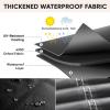 BALEINE Patio Furniture Covers, Outdoor Furniture Covers Waterproof, Heavy Duty Oxford Patio Table Cover for Outdoor Table, Chair, Sofa, Desk (Black 90″L×62″W×28″H)(128″L x 83″W x 30″H)