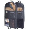 BALEINE 42″ Garment Bag with Visual Window, Double Zip Top Opening, 5″ Side Widened Travel Bag for Dresses, Suit, Coats Travel Essential (2 Pack)(48″ 2PK)