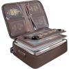 BALEINE Fireproof Document Box with Lock, Portable Fireproof Document Bag Waterproof Fire Proof File Boxes for Documents, File Organizer Box for Important Paperwork (Black, 15”x11”x4”)(Brown)