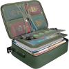 BALEINE Fireproof Document Box with Lock, Portable Fireproof Document Bag Waterproof Fire Proof File Boxes for Documents, File Organizer Box for Important Paperwork (Black, 15”x11”x4”)(Green)