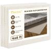 BALEINE Non Slip Rug Pad Rug Gripper for Hardwood Floors, Extra Thick Non Slip Mat Under Carpet (9’x12′)(4′ x 6′ (Rectangular))