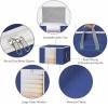 BALEINE 2 Pack Clothes Storage Bags, 24 Gallon Storage Containers with Reinforced Handle, Sturdy Zipper, Closet Organizer for Blanket, Comforter, Pillow, Bedding (Grey, 2 Pack)(Blue)
