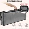 BALEINE SOFT Christmas Wrapping Paper Storage Bag, 40″ Durable PE Gift Wrap Storage Bag with Flexible Partitions and Pockets for Ribbon, Accessories (Transparent)(Transparent)