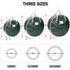 BALEINE Wreath Storage Container, 2 Pack Christmas Wreath Storage Bag with Tear Resistant PE Material and Reinforced Handle for Holiday Xmas (Red, 24″x8″)(Green)