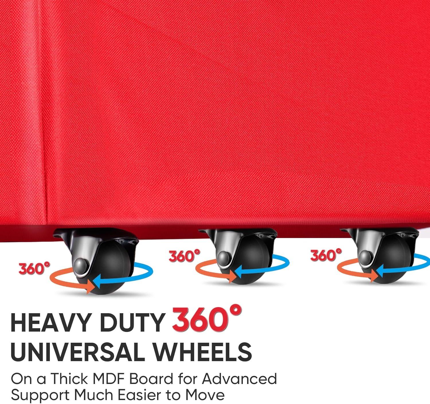 imageBALEINE 75 ft Rolling Christmas Tree Storage Bag 2 Swivel Wheels for Easy Moving Heavy Duty 600D Oxford Fabric Extra Large Artificial Christmas Tree Bag with Reinforced Carry Handles BlackGreen
