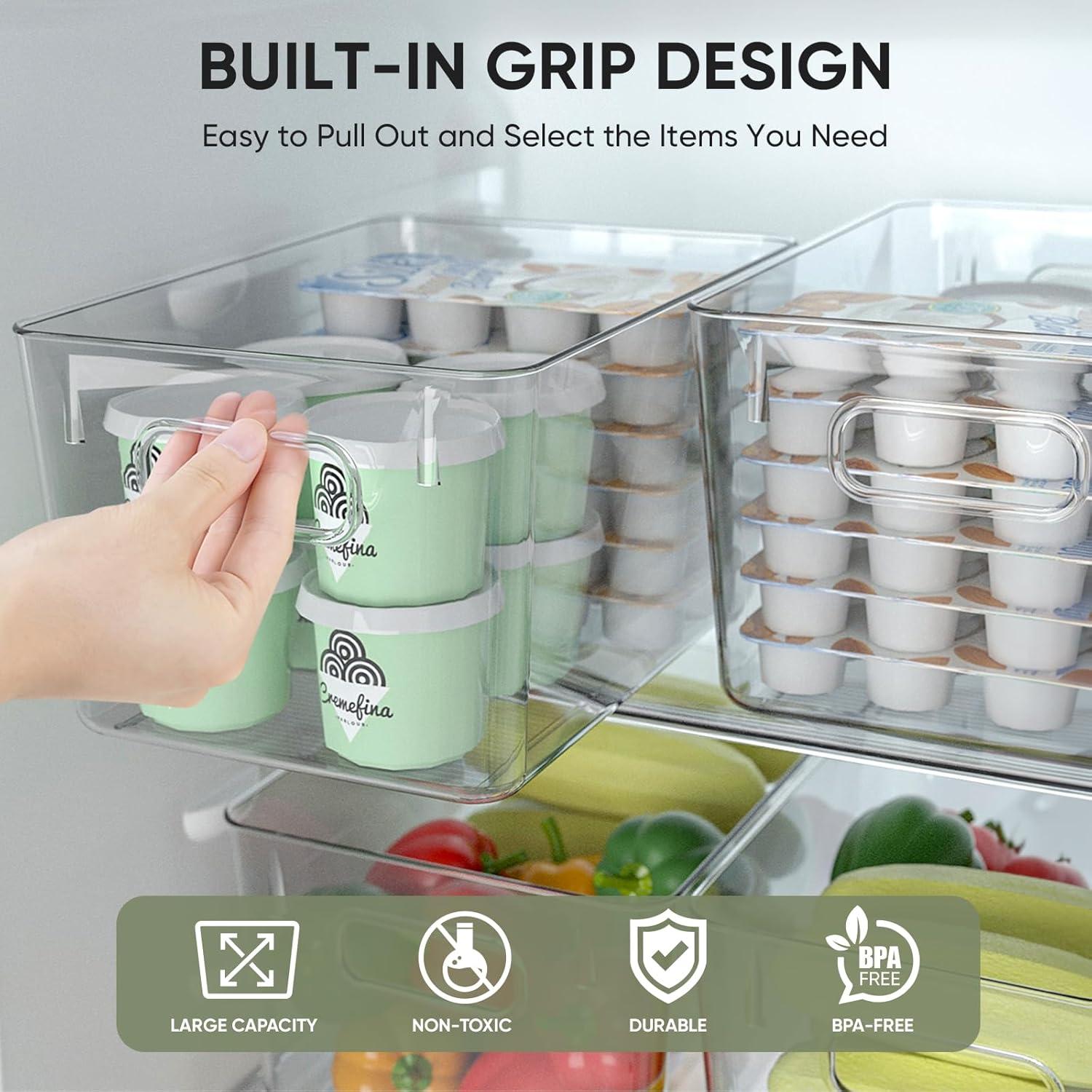 imageBALEINE Clear Plastic Storage Bins4PK 955545 Pantry Organizers and Storage Bins 10561354PK