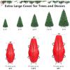 BALEINE Upright Christmas Tree Storage Bag, 7.5 ft Tear Resistant PE Material Christmas Tree Bag with 4 Reinforced Handles for Xmas Holiday (Green)(Green)