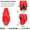 BALEINE Upright Christmas Tree Storage Bag, 7.5 ft Tear Resistant PE Material Christmas Tree Bag with 4 Reinforced Handles for Xmas Holiday (Green)(Grey)