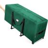 BALEINE 7.5 ft Rolling Christmas Tree Storage Bag, 2 Swivel Wheels for Easy Moving, Heavy Duty 600D Oxford Fabric Extra Large Artificial Christmas Tree Bag with Reinforced Carry Handles (Black)(Green)