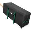 BALEINE 7.5 ft Rolling Christmas Tree Storage Bag, 2 Swivel Wheels for Easy Moving, Heavy Duty 600D Oxford Fabric Extra Large Artificial Christmas Tree Bag with Reinforced Carry Handles (Black)(Black)