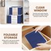 BALEINE 2 Pack Clothes Storage Bags, 16 Gallon Storage Containers with Reinforced Handle, Sturdy Zipper, Closet Organizer for Blanket, Comforter, Pillow, Bedding (Grey, 2 Pack)(Blue)