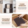 BALEINE 2 Pack Clothes Storage Bags, 16 Gallon Storage Containers with Reinforced Handle, Sturdy Zipper, Closet Organizer for Blanket, Comforter, Pillow, Bedding (Grey, 2 Pack)(Brown)