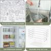 BALEINE Clear Plastic Storage Bins (6PK,10.5×6×5) + Under Sink Mat for Kitchen