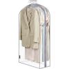 BALEINE 40” Clear Garment Bags for Hanging Clothes, 10.5” Wide PEVA Suit Bag for Closet Clothes Dresses Coat (Clear, 1PK)(Clear-10.5″ Widened)