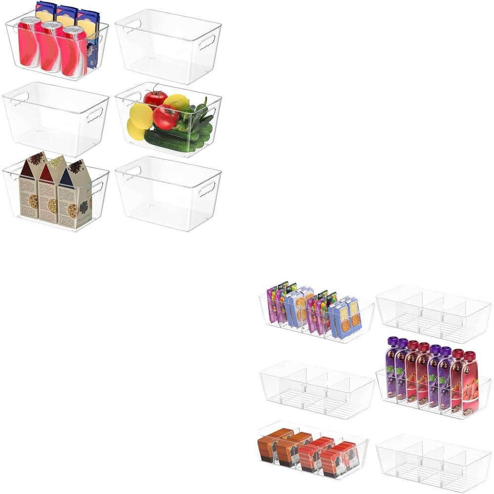 image:imageBALEINE Clear Plastic Storage Bins 6PK 955545 Pantry Organizers and Storage Bins 1056135 6PK