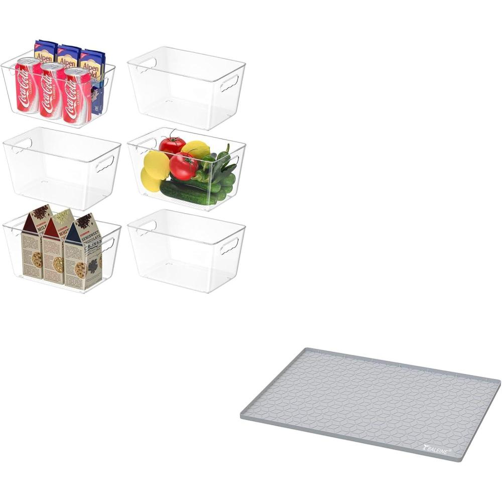 image:imageBALEINE Pantry Organizers and Storage Bins 6PK95x55x45 Under Sink Mat for Kitchen 3422
