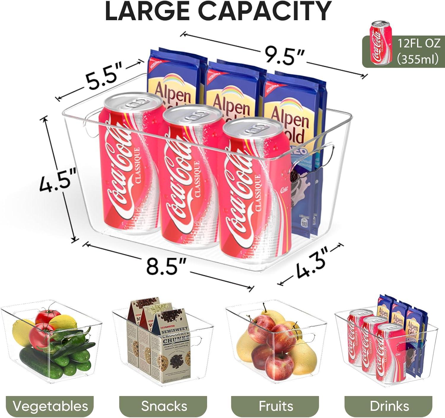 image:imageBALEINE 3Pk Reusable Grocery Bags 6 PK Refrigerator Organizers and Storage Bins