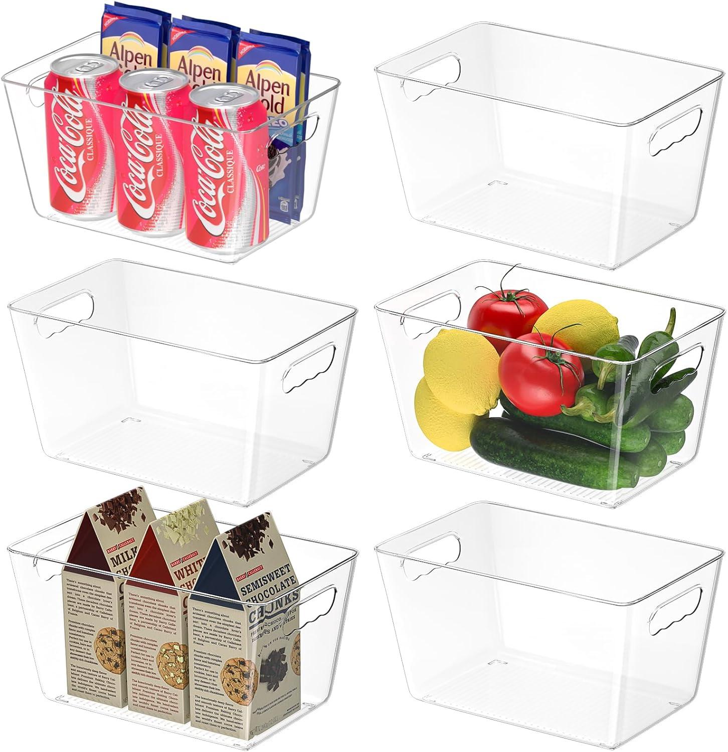 image:imageBALEINE 3Pk Reusable Grocery Bags 6 PK Refrigerator Organizers and Storage Bins
