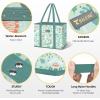 BALEINE 3Pk Reusable Grocery Bags+ 6 PK Refrigerator Organizers and Storage Bins