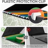 BALEINE File Organizer Box with Lid, Collapsible File Folder Organizer with Plastic Slide, Hanging File Folder Box for Office Document Storage (Tab Friendly, 2 Pack, Black)(Antique Foliage)